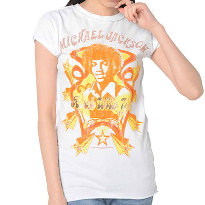 MICHAEL JACKSON Michael Jackson (Biographical film to be released in 2025) - ROCK WITH YOU / Amplified (Brand) / T-shirt / Women's