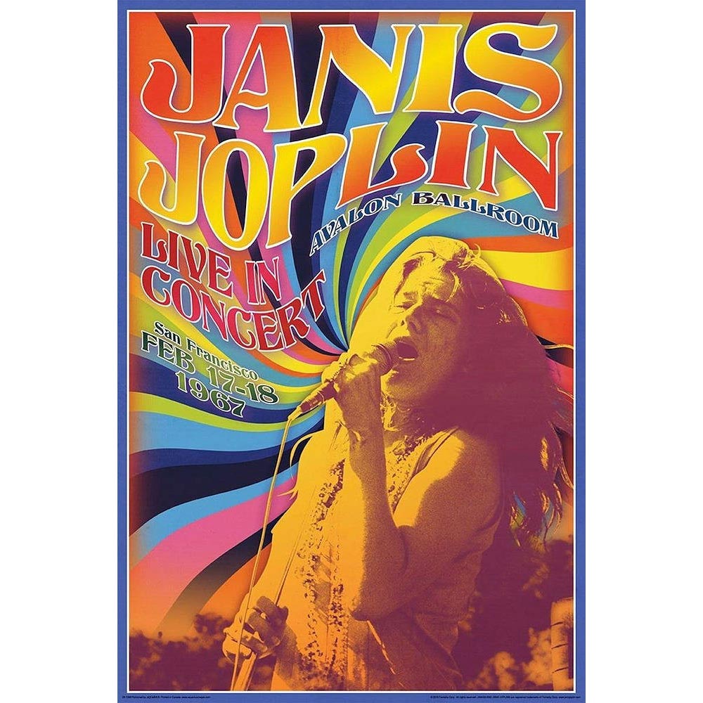 JANIS JOPLIN ジャニスジョプリン (追悼 55年 ) - Concert / ポスター 【公式 / オフィシャル】