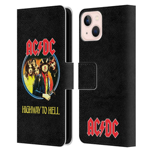 AC/DC - (来日 45周年 ) - Song Titles / Highway To Hell レザー手帳型