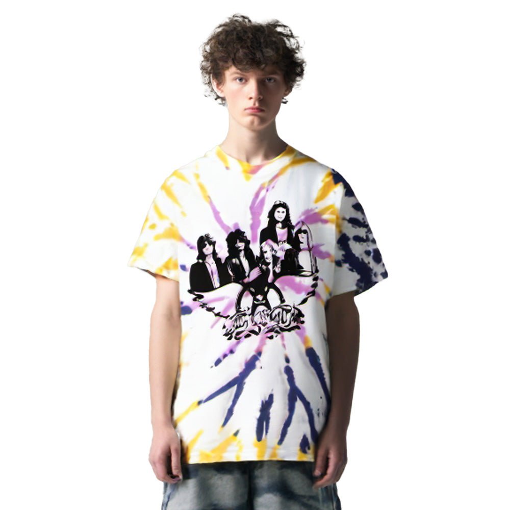 AEROSMITH エアロスミス - Photo Wings / タイダイ / Tシャツ / メンズ