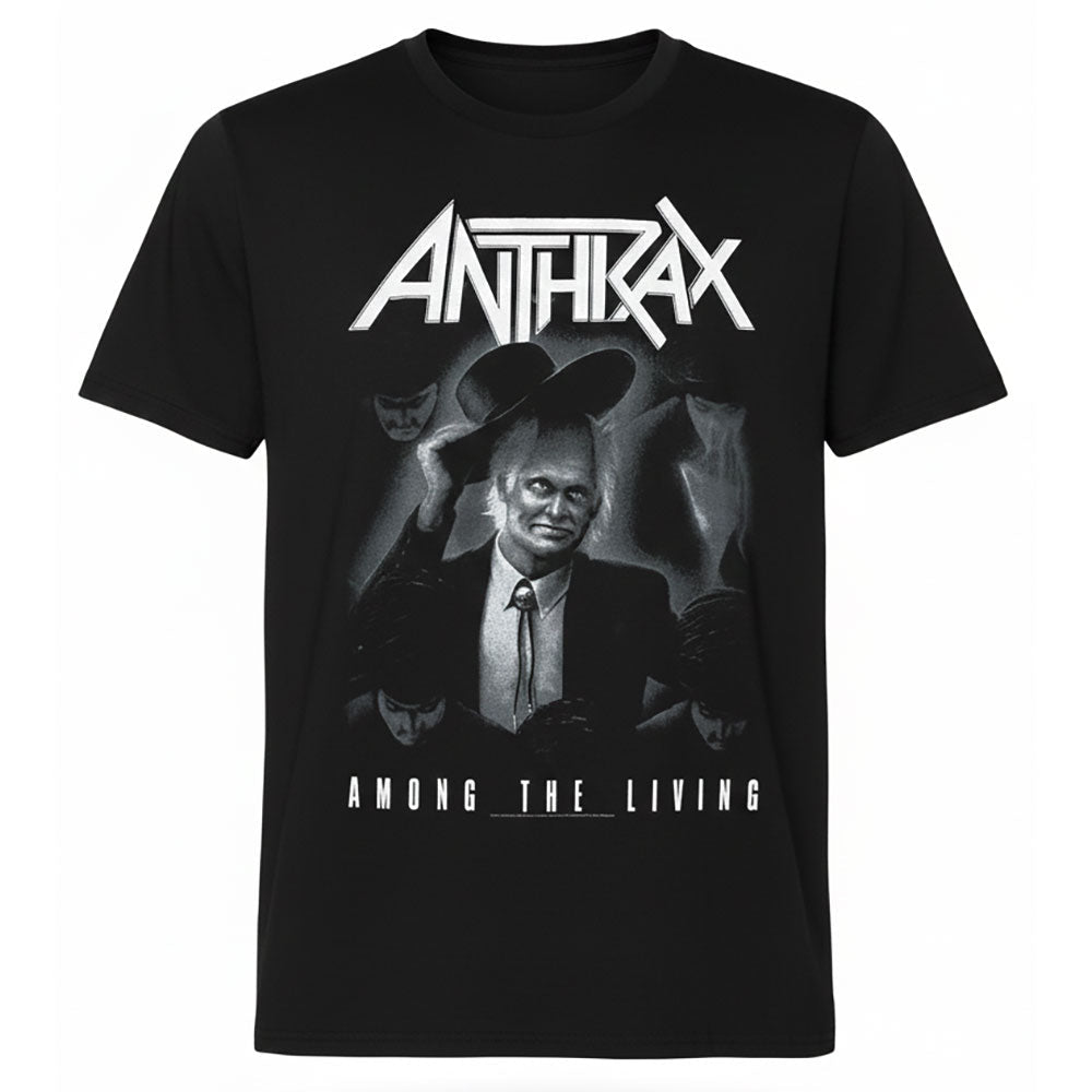 M アンスラックス ヴィンテージクラシックホワイトTシャツ2026来日公演グッズ ANTHRAX アンスラックス (2026年 4月 来日 ) - FOR ALL KINGS COVER