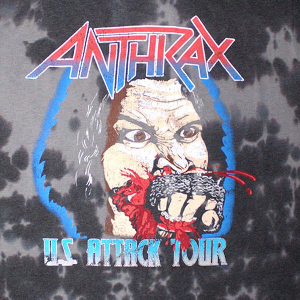 M アンスラックス ヴィンテージクラシックホワイトTシャツ2026来日公演グッズ ANTHRAX アンスラックス (2026年 4月 来日 ) - Fistful Of Metal