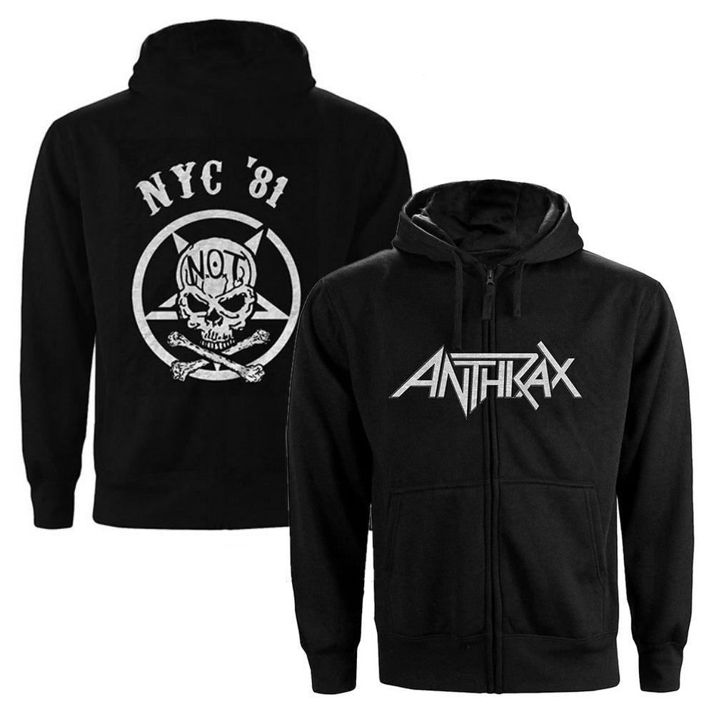 ANTHRAX - (2026年 4月 来日 ) - Not Man NYC / ジップ / バックプリントあり