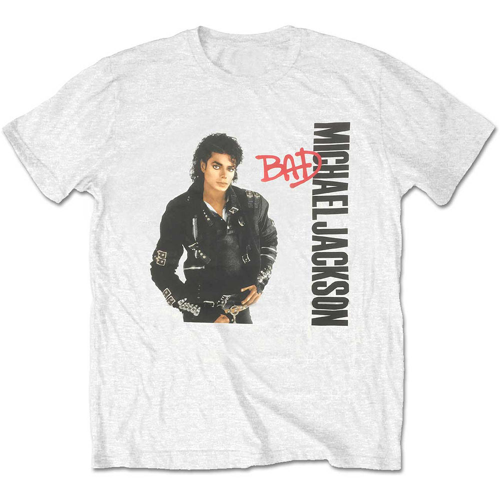 MICHAEL JACKSON マイケルジャクソン (伝記映画 2025年 公開 ) - Bad Silver Logo / Tシャツ / メンズ 【公式 / オフィシャル】
