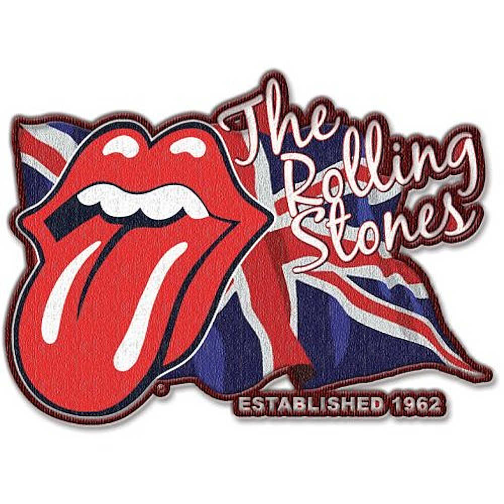 ROLLING STONES ローリングストーンズ - LICK THE FLAG / ワッペン 【公式 / オフィシャル】