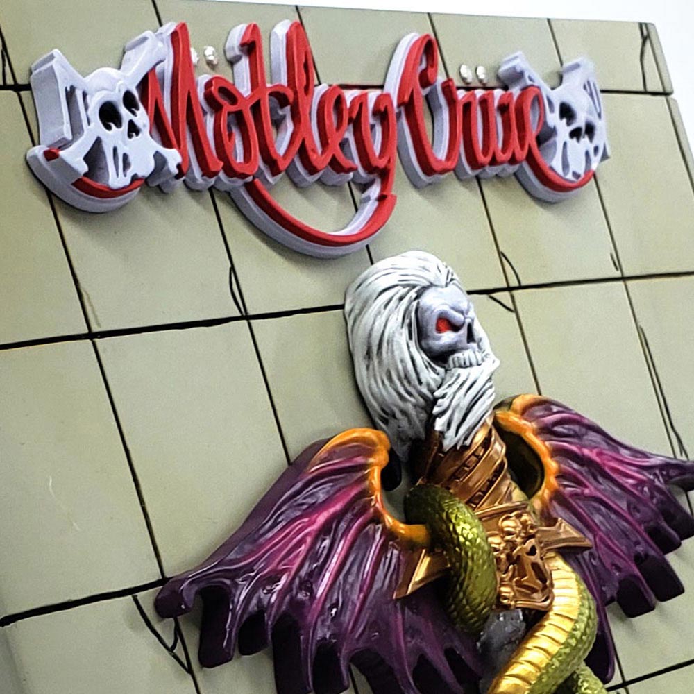 MOTLEY CRUE (40th Anniversary of Arrival in Japan) - Dr. Feelgood 3D Vinyl / Limited Edition 1989 / Interior Ornament