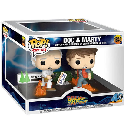 BACK TO THE FUTURE バックトゥザフューチャー - 40th Anniversary Doc & Marty Funko Pop! Moment / フィギュア・人形｜公式ライセンス商品｜PGS