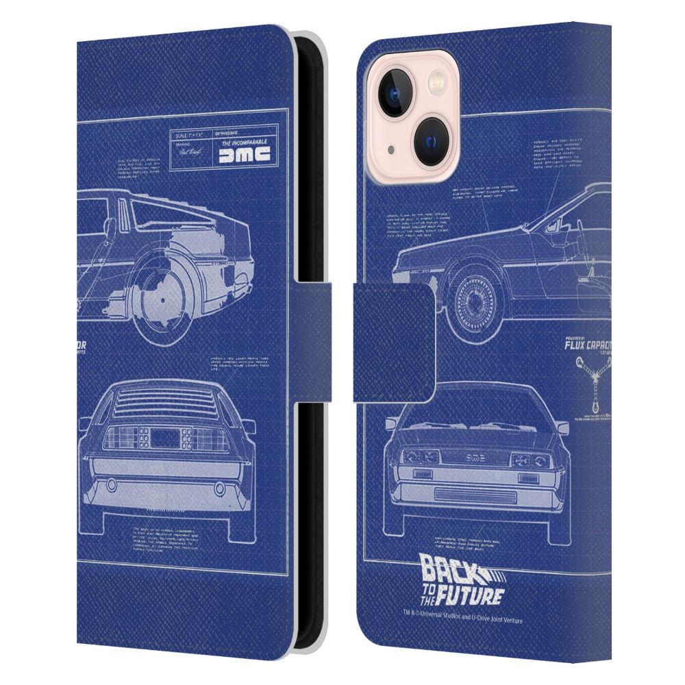 BACK TO THE FUTURE - Blue Print レザー手帳型