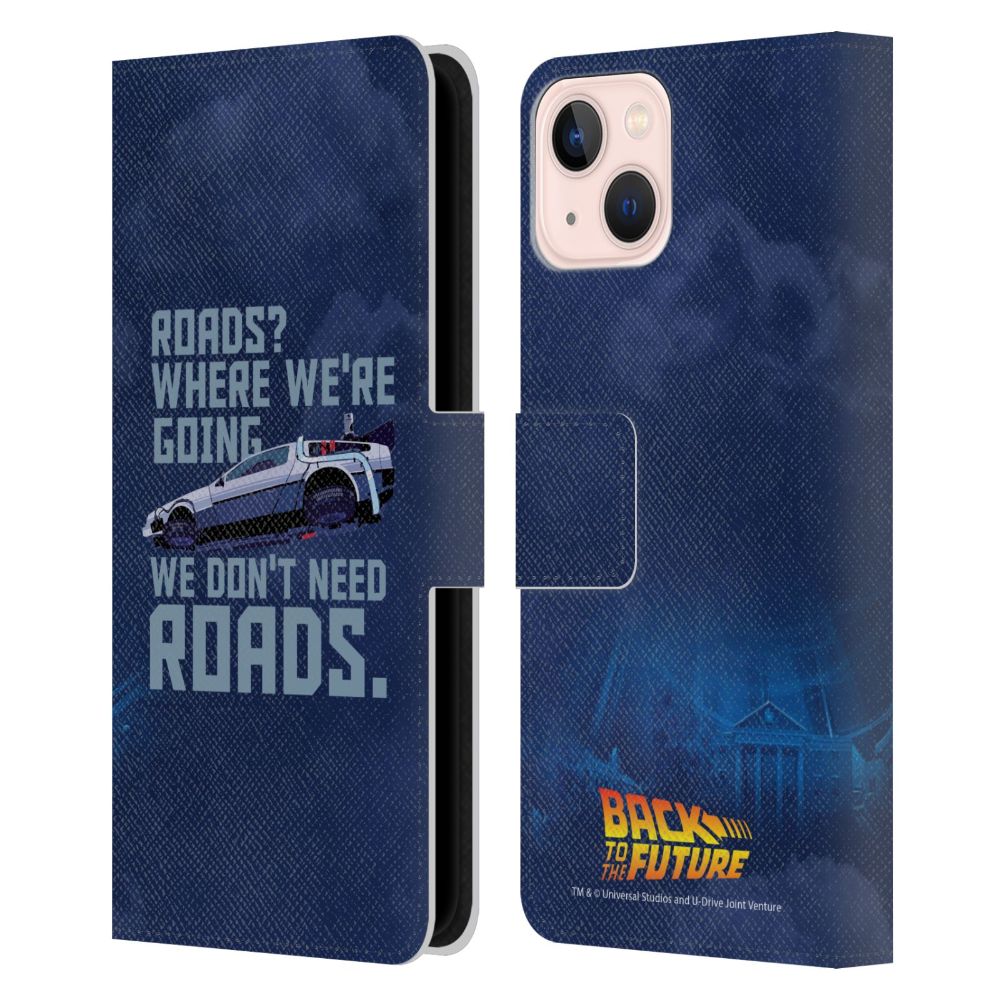 BACK TO THE FUTURE - Graphics / Delorean 2 レザー手帳型