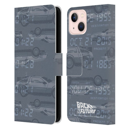 BACK TO THE FUTURE - Grey レザー手帳型