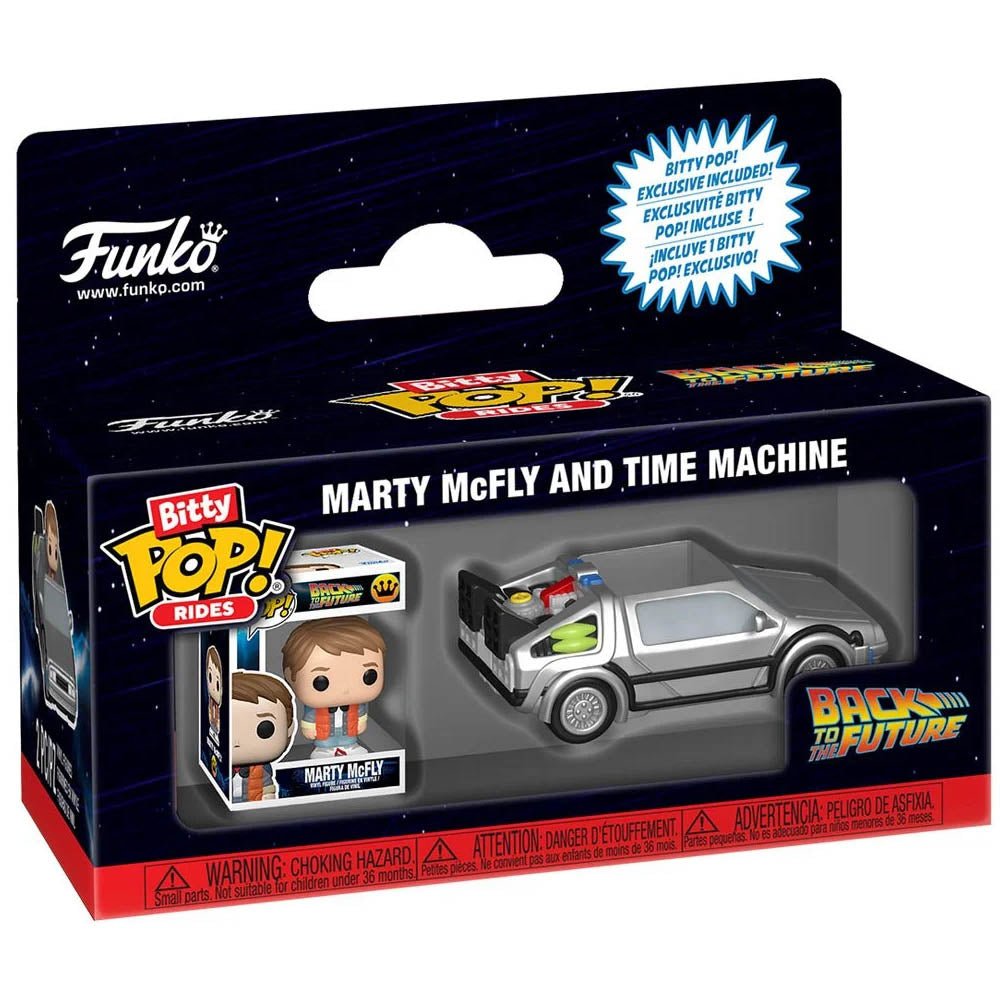 BACK TO THE FUTURE バックトゥザフューチャー - Marty McFly and Time Machine Funko Bitty Pop! Ride / フィギュア・人形｜公式ライセンス商品｜PGS