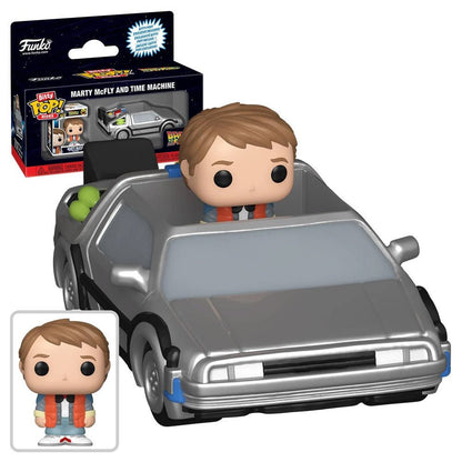 BACK TO THE FUTURE - Marty McFly and Time Machine Funko Bitty Pop! Ride