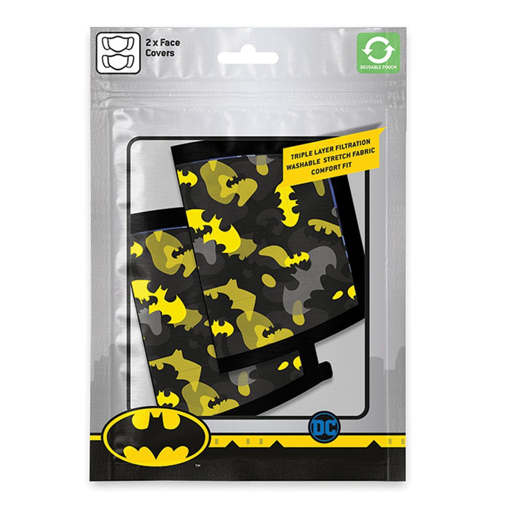 【廃番ラスト販売/特別価格】BATMAN バットマン - Camo Yellow 2枚セット / ファッション・マスク｜公式ライセンス商品｜PGS