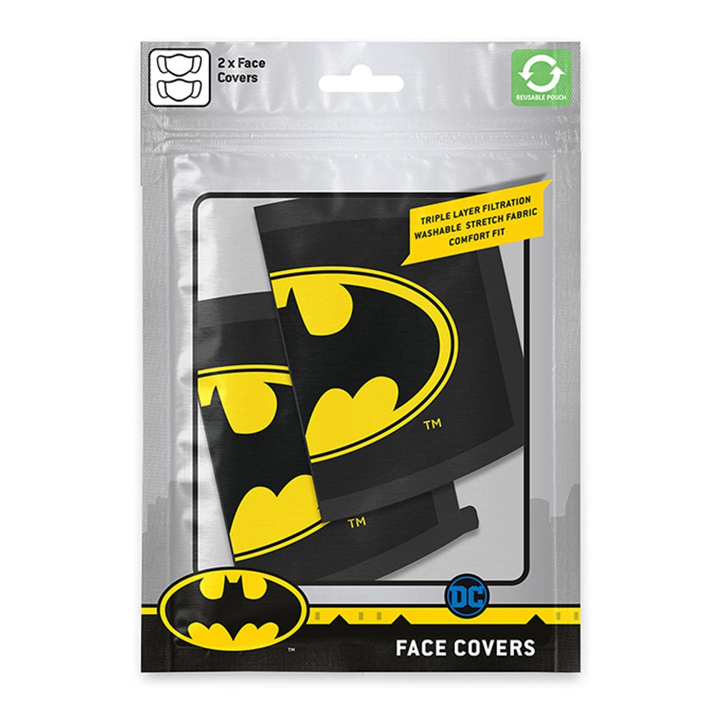 【廃番ラスト販売/特別価格】BATMAN バットマン - Logo 2枚セット / ファッション・マスク｜公式ライセンス商品｜PGS