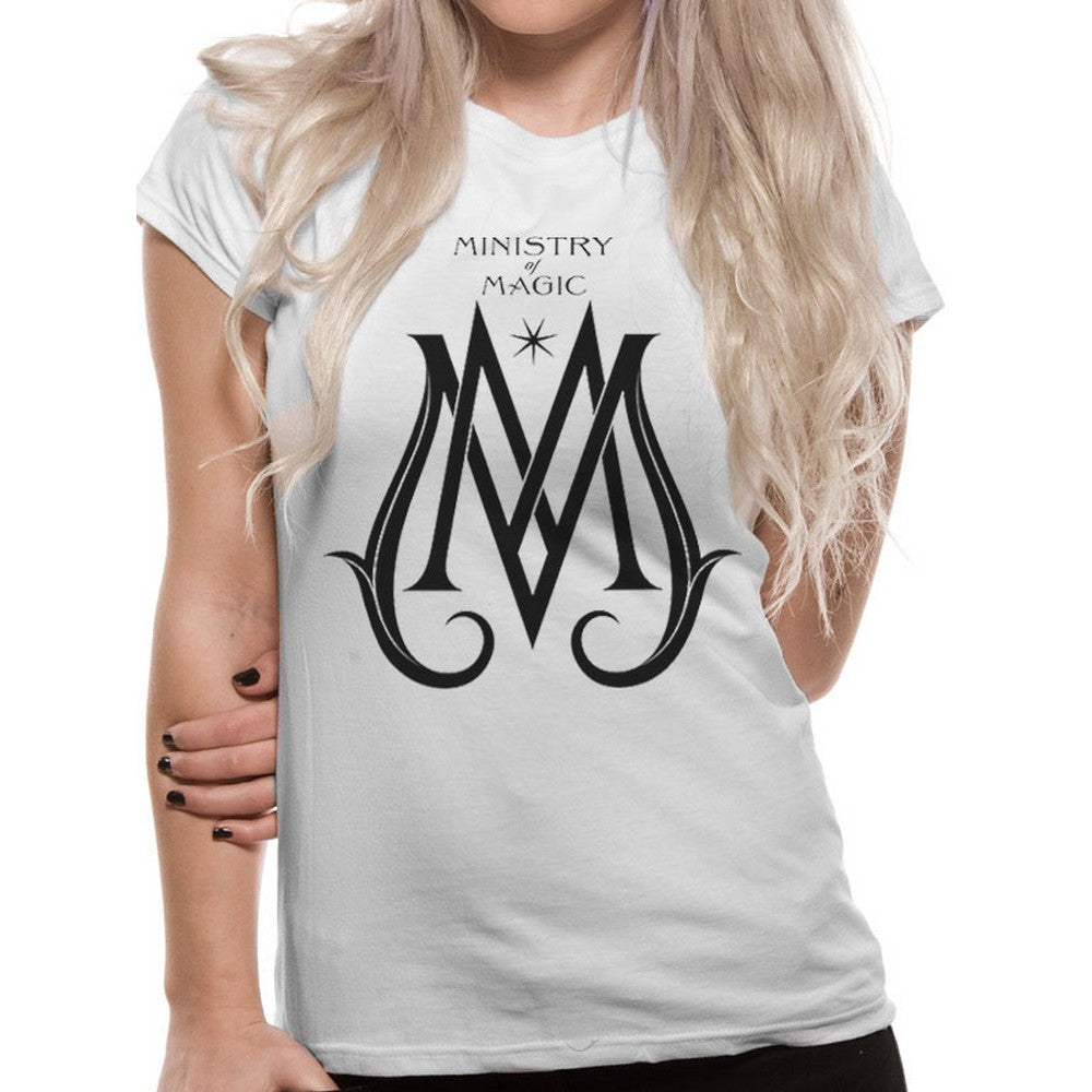 FANTASTIC BEASTS ハリーポッター (2027年 ドラマ放送決定 ) - Ministry Deco Logo / Tシャツ / レディース 【公式 / オフィシャル】