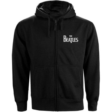 THE BEATLES (65th Anniversary) - Drop T Logo / Back Print / Zip / Hoodie / Sweatshirt / Men's
