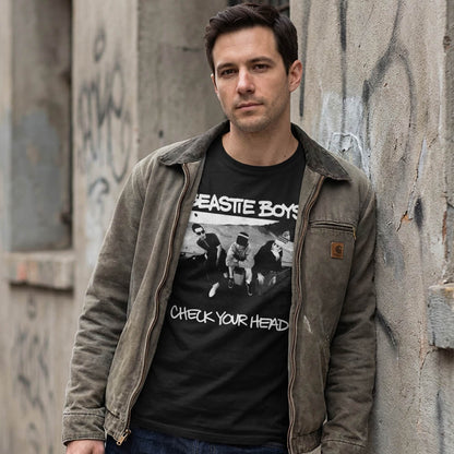 【予約商品】 BEASTIE BOYS ビースティボーイズ (結成 45周年 ) - CHECK YOUR HEAD / バックプリントあり / Tシャツ / メンズ｜公式ライセンス商品｜PGS