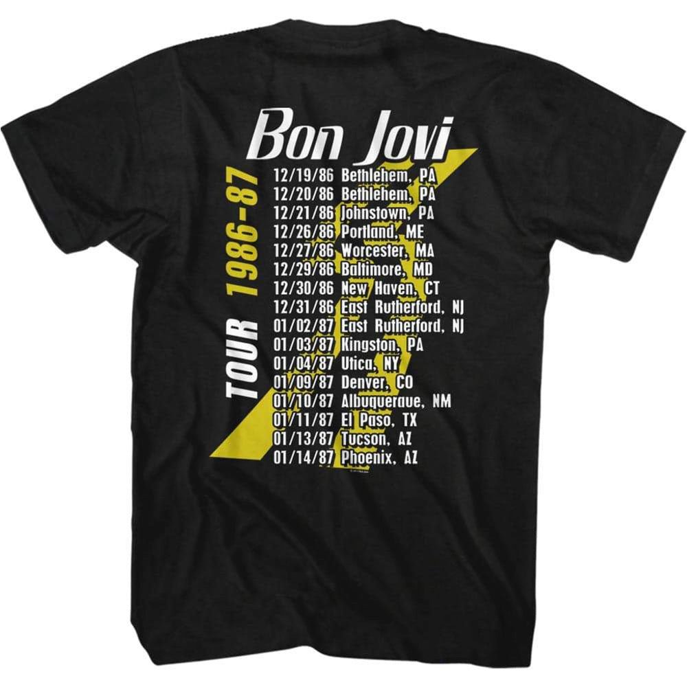 BON JOVI ボンジョヴィ - SSW TOUR / バックプリントあり / Tシャツ / メンズ｜公式ライセンス商品｜PGS