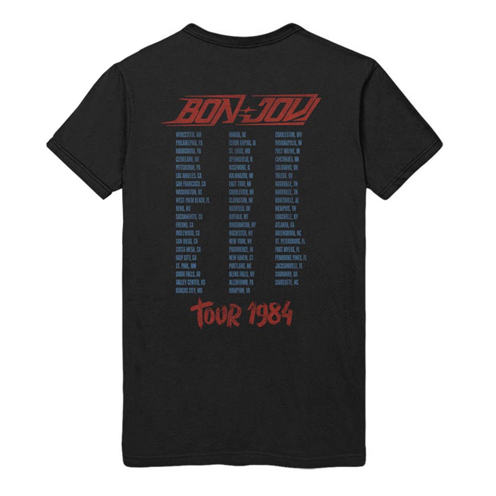 BON JOVI ボンジョヴィ - Tour '84 / バックプリントあり / Tシャツ / メンズ｜公式ライセンス商品｜PGS