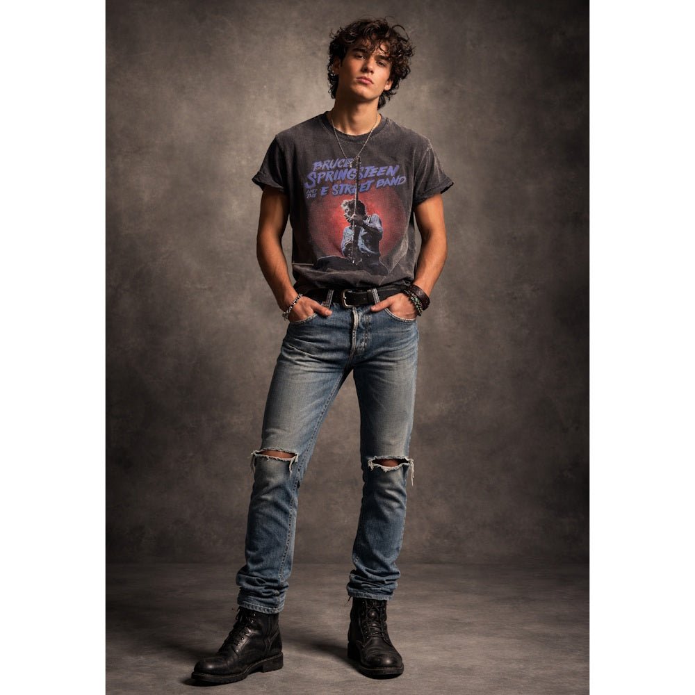 BRUCE SPRINGSTEEN ブルーススプリングスティーン - Live Photo / Stone Wash / Tシャツ / メンズ｜公式ライセンス商品｜PGS