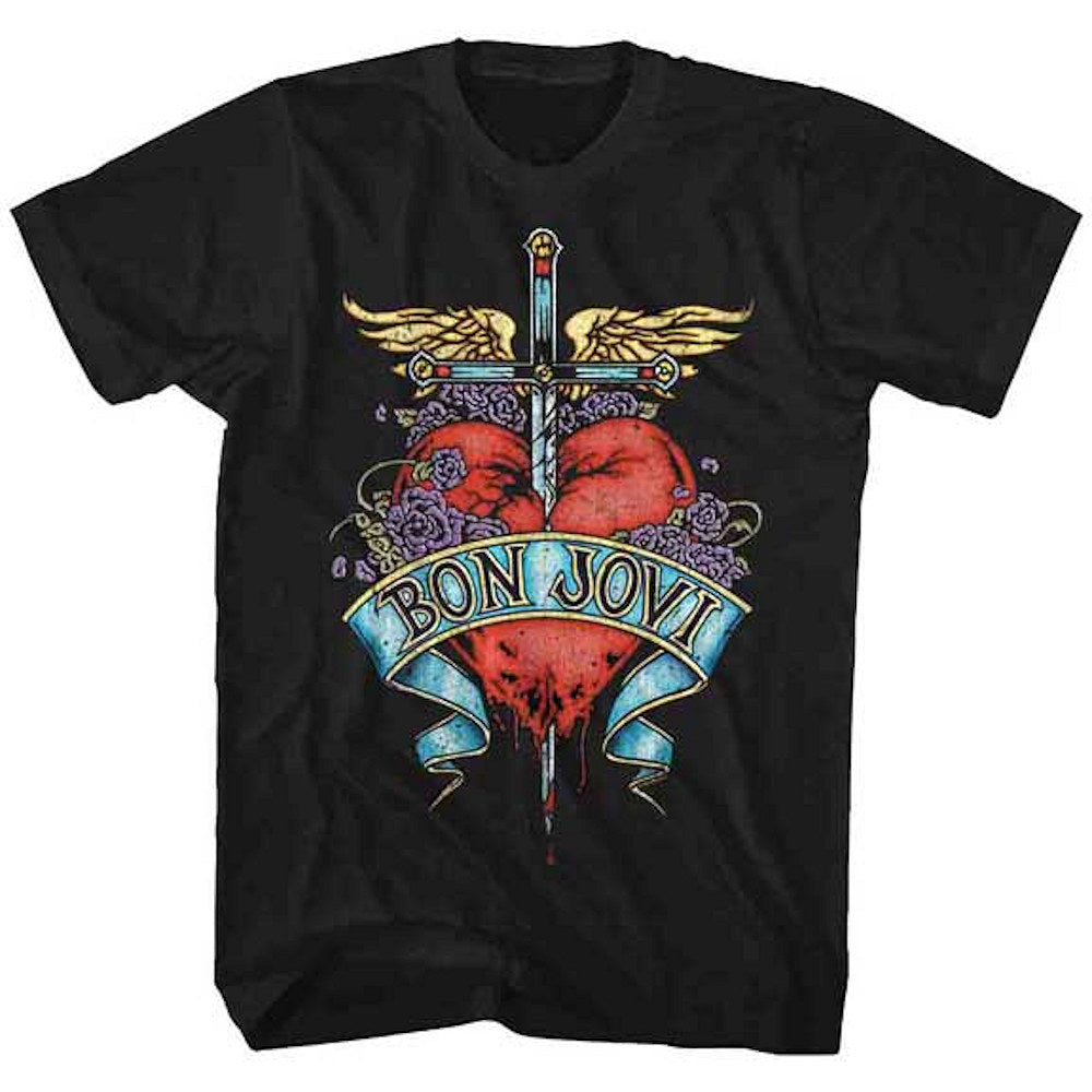 BON JOVI ボンジョヴィ - HEART / Tシャツ / メンズ 【公式 / オフィシャル】