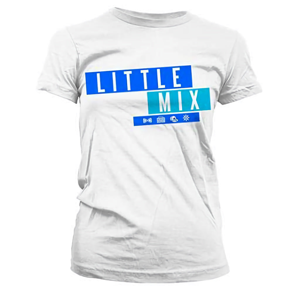 【廃番ラスト販売/特別価格】LITTLE MIX リトルミックス - Dark Multi Blue Logo / Tシャツ / レディース 【公式 / オフィシャル】