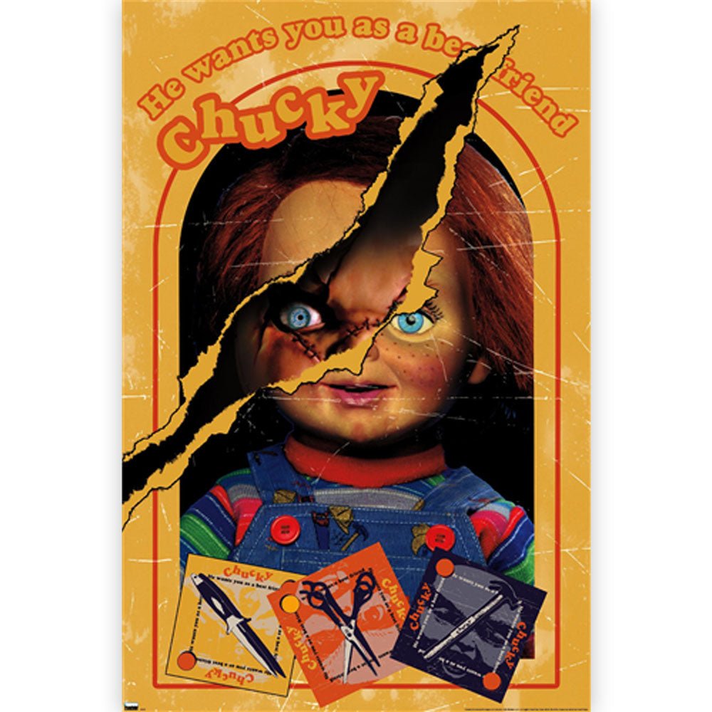 CHILD'S PLAY チャイルドプレイ - CHUCKY WITH KNIFE / スタンドアップ