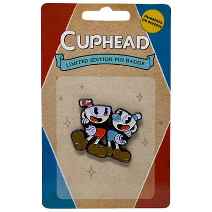 CUPHEAD カップヘッド - Cuphead and Mugman Limited Edition Pin Badge / 世界限定9995個 / バッジ｜公式ライセンス商品｜PGS