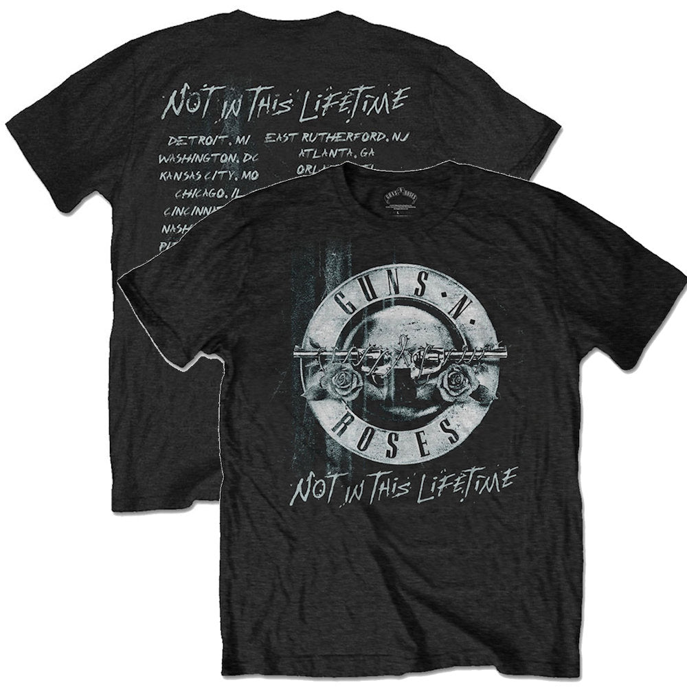 GUNS N ROSES ガンズアンドローゼズ (5月 来日 記念 ) - NOT IN THIS LIFETIME TOUR（ツアーTシャツ） / バックプリントあり / Tシャツ / メンズ 【公式 / オフィシャル】