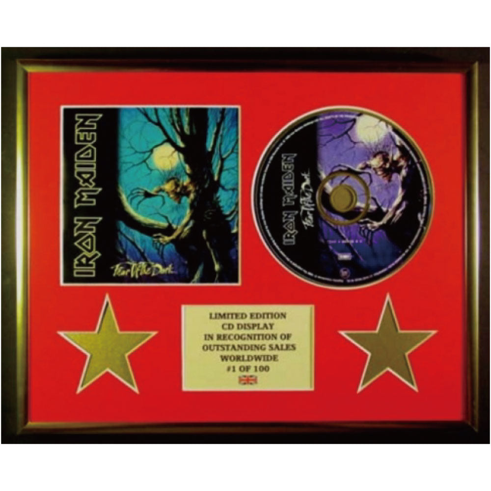 IRON MAIDEN - (結成 50周年 ) - インテリア・ゴールドディスク / FEAR OF THE DARK（限定100）