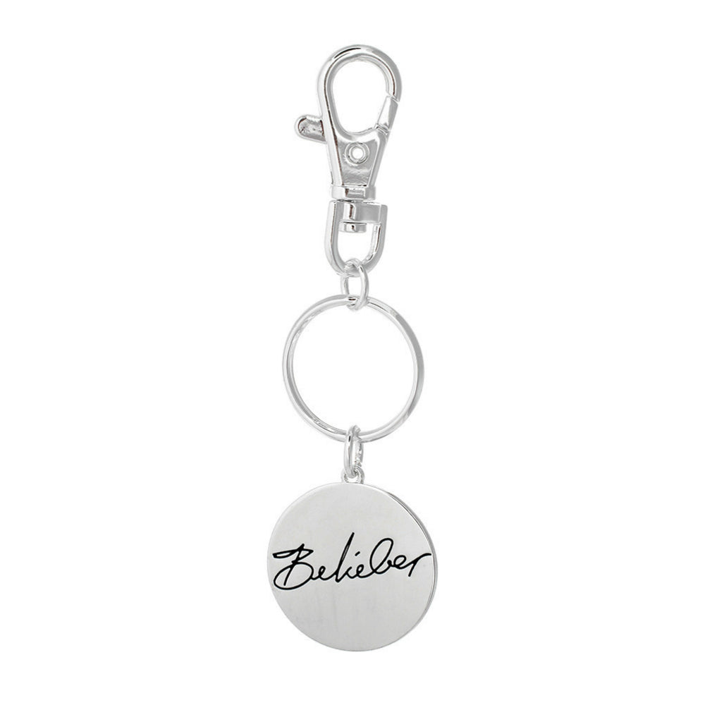 JUSTIN BIEBER - (新譜 発売 ) - Belieber Script Disc / Bag Charm