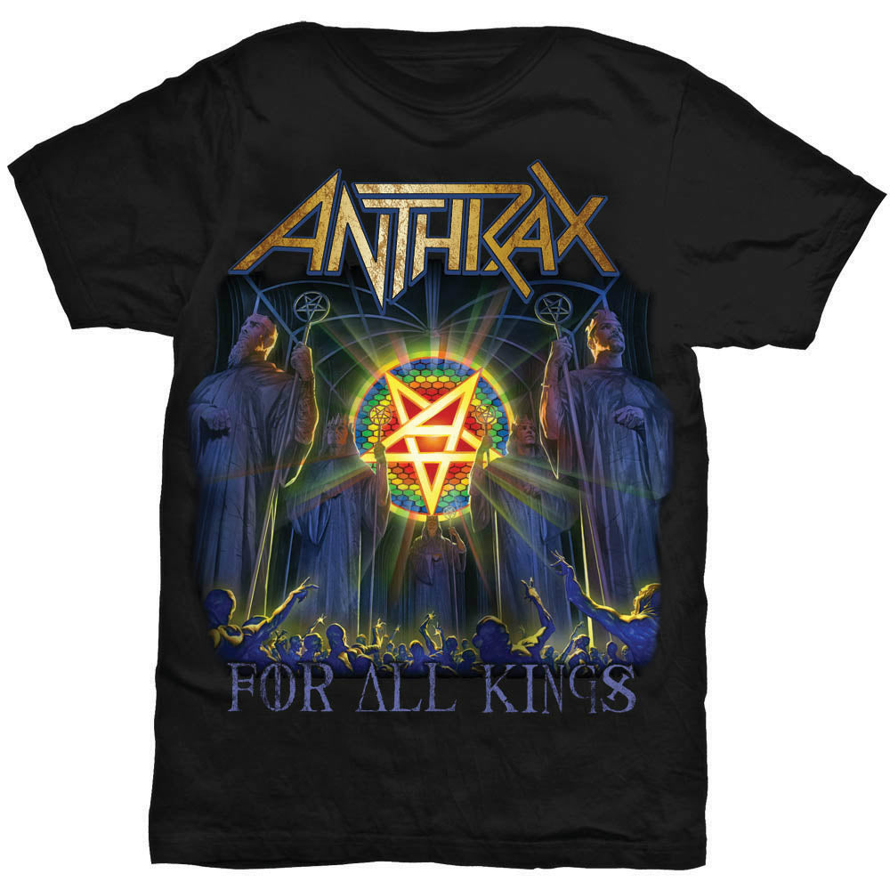 【廃番ラスト販売/特別価格】ANTHRAX アンスラックス - FOR ALL KINGS COVER / Tシャツ / メンズ 【公式 / オフィシャル】