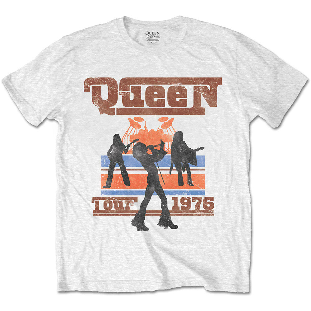 QUEEN クイーン (初来日50周年 ) - 1976 TOUR SILHOUETTES / Tシャツ / メンズ 【公式 / オフィシャル】