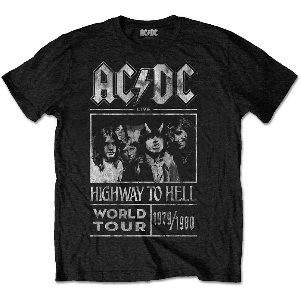 AC/DC エーシーディーシー (Back in Black 45周年 ) - HIGHWAY TO HELL WORLD TOUR 1979 / 1980 （復刻ツアーTシリーズ） / Tシャツ / メンズ 【公式 / オフィシャル】