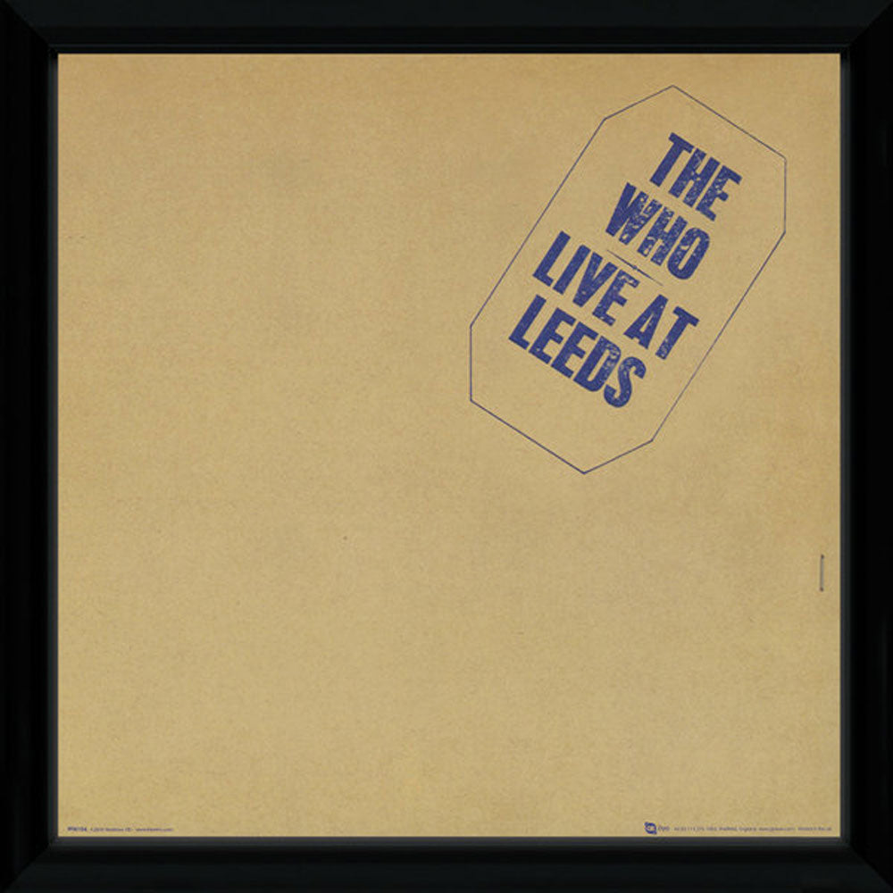 THE WHO ザ・フー (デビュー 60周年 ) - LEEDS (アルバム・シリーズ額) / インテリア額 【公式 / オフィシャル】