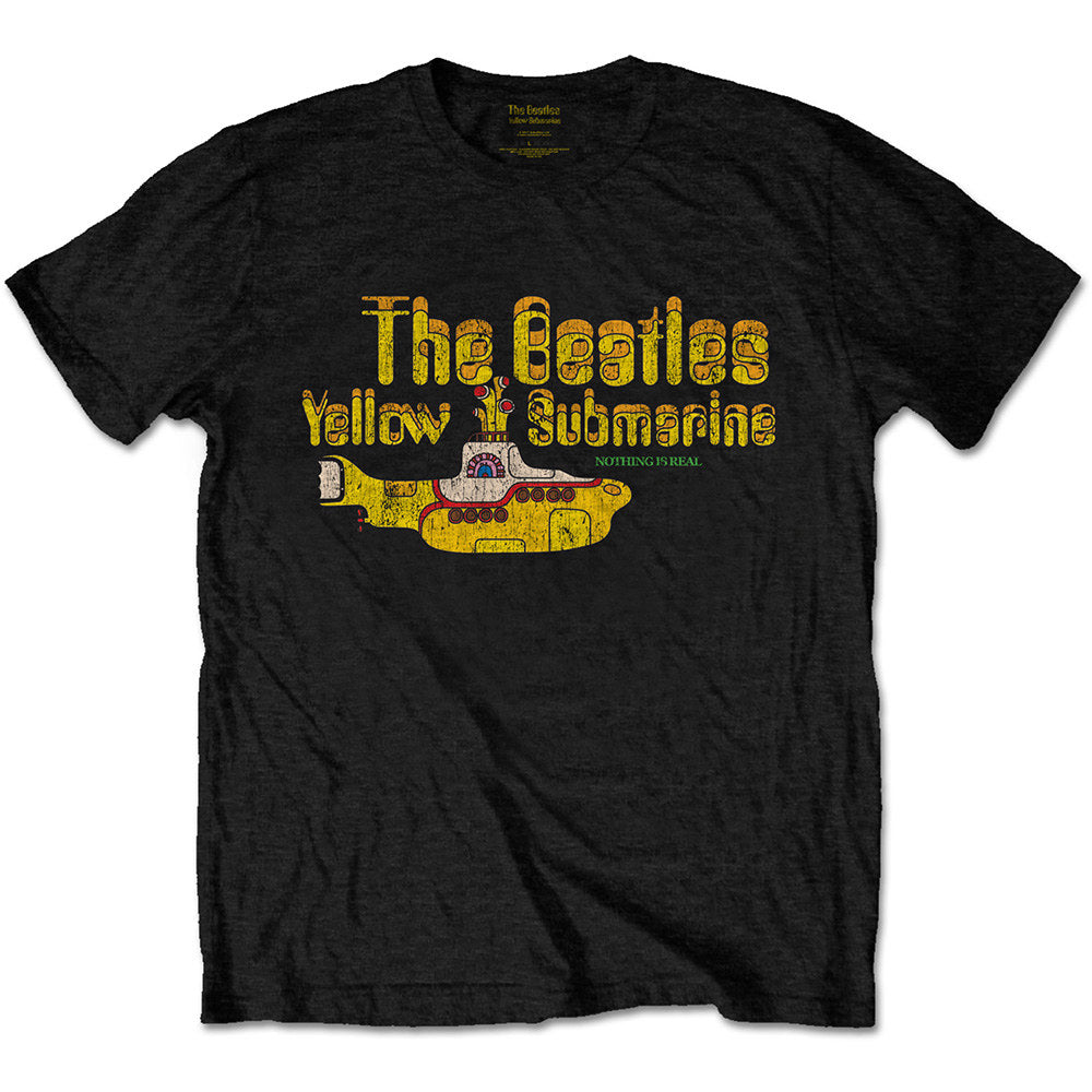 THE BEATLES ビートルズ (結成 65周年 ) - YELLOW SUBMARINE NOTHING IS REAL / Tシャツ / メンズ 【公式 / オフィシャル】