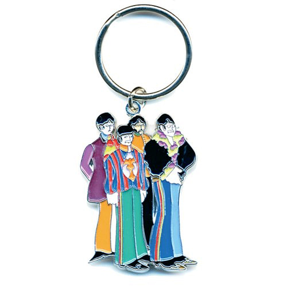 THE BEATLES ビートルズ (結成 65周年 ) - YELLOW SUBMARINE BAND / キーホルダー 【公式 / オフィシャル】