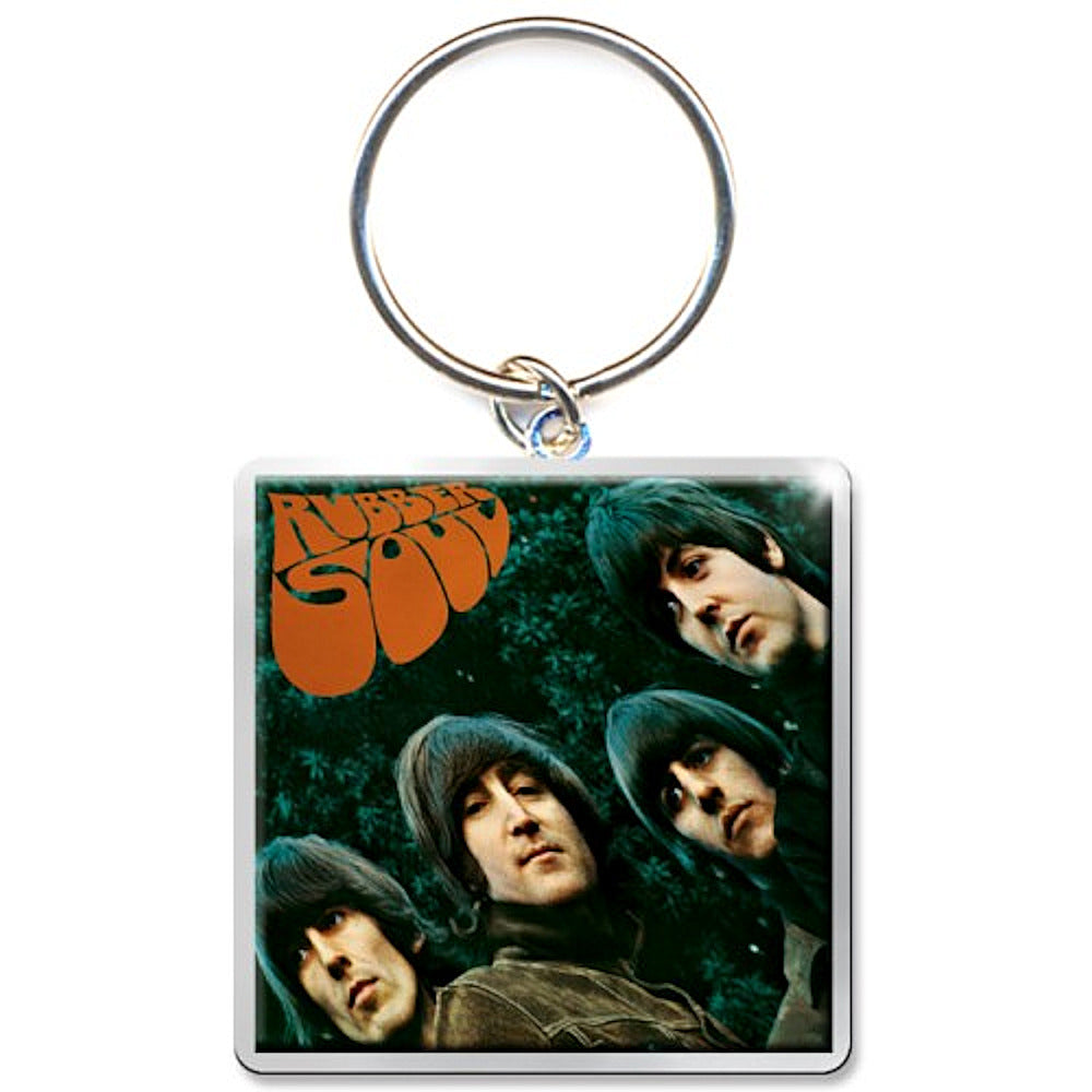 THE BEATLES ビートルズ (結成 65周年 ) - RUBBER SOUL ALBUM / キーホルダー 【公式 / オフィシャル】
