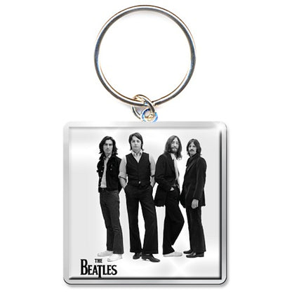 THE BEATLES ビートルズ (結成 65周年 ) - White Album / キーホルダー 【公式 / オフィシャル】