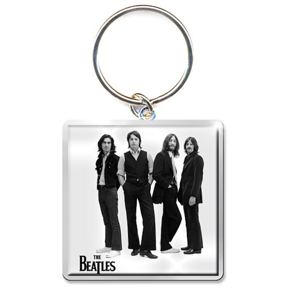 THE BEATLES ビートルズ (結成 65周年 ) - White Album / キーホルダー 【公式 / オフィシャル】