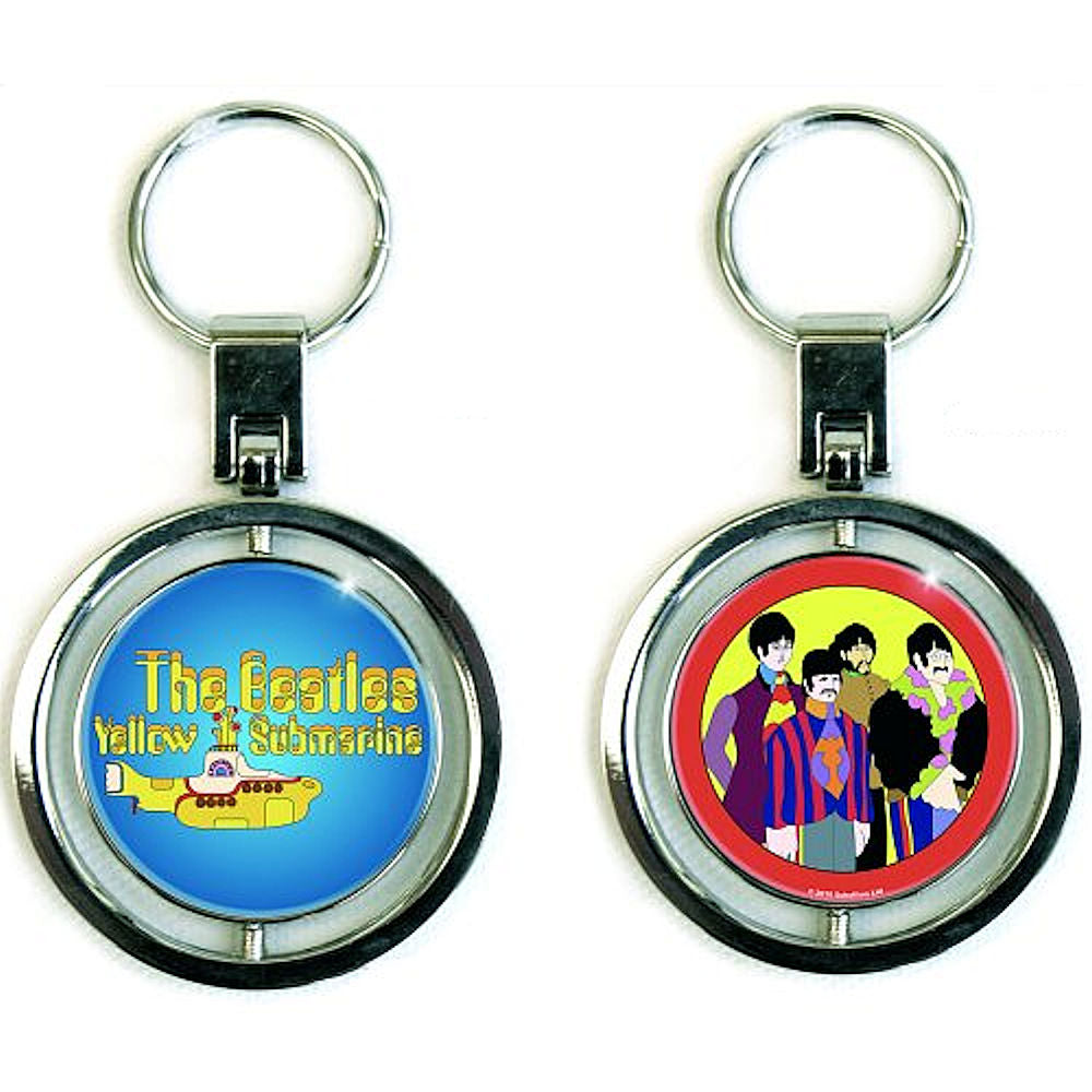 THE BEATLES ビートルズ (結成 65周年 ) - YELLOW SUBMARINE / スピナー・キーチェイン / キーホルダー 【公式 / オフィシャル】