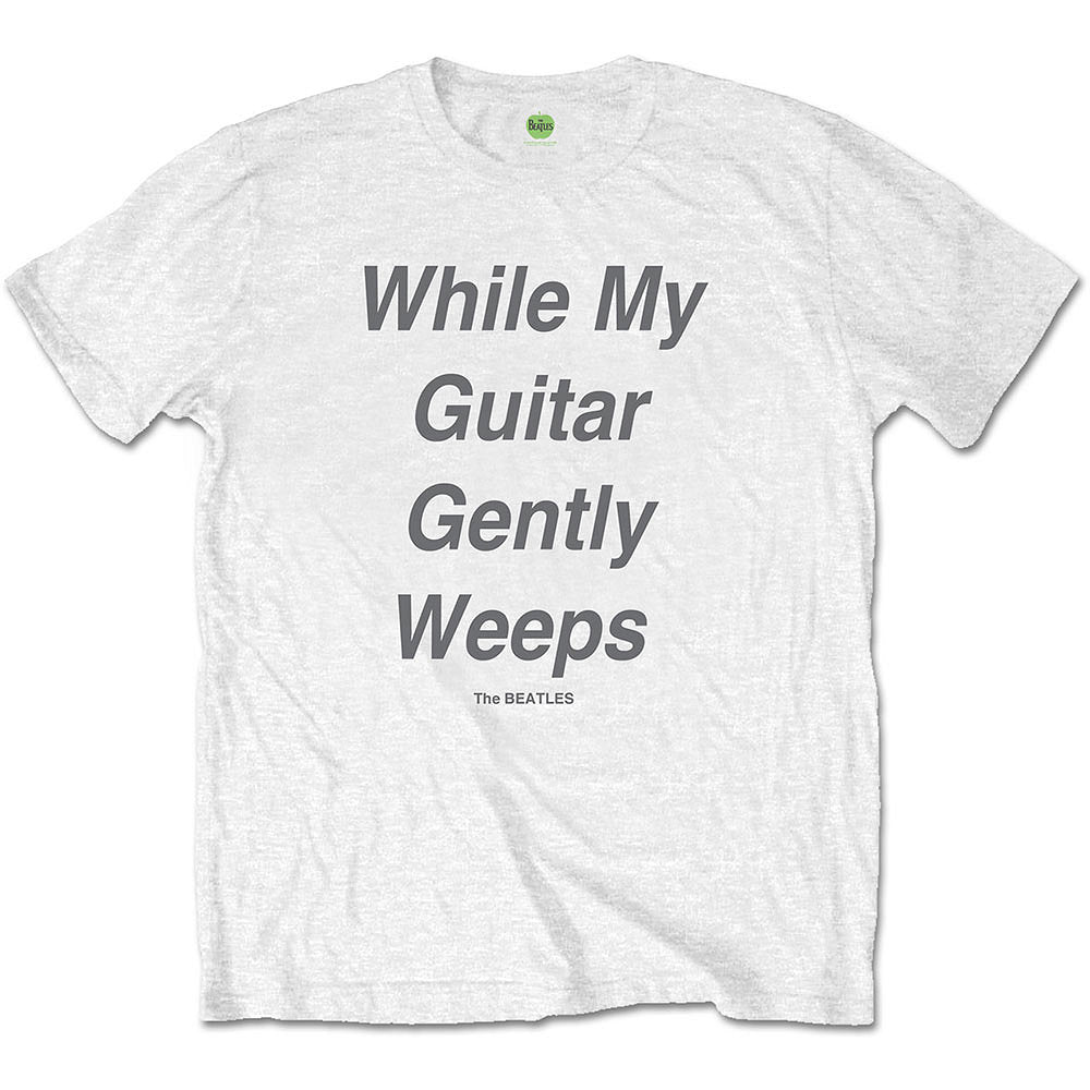 THE BEATLES ビートルズ (結成 65周年 ) - While My Guitar Gently Weeps / バックプリントあり / Tシャツ / メンズ 【公式 / オフィシャル】