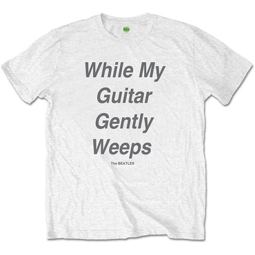 THE BEATLES ビートルズ (結成 65周年 ) - While My Guitar Gently Weeps / バックプリントあり / Tシャツ / メンズ 【公式 / オフィシャル】