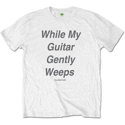 THE BEATLES ビートルズ (結成 65周年 ) - While My Guitar Gently Weeps / バックプリントあり / Tシャツ / メンズ 【公式 / オフィシャル】