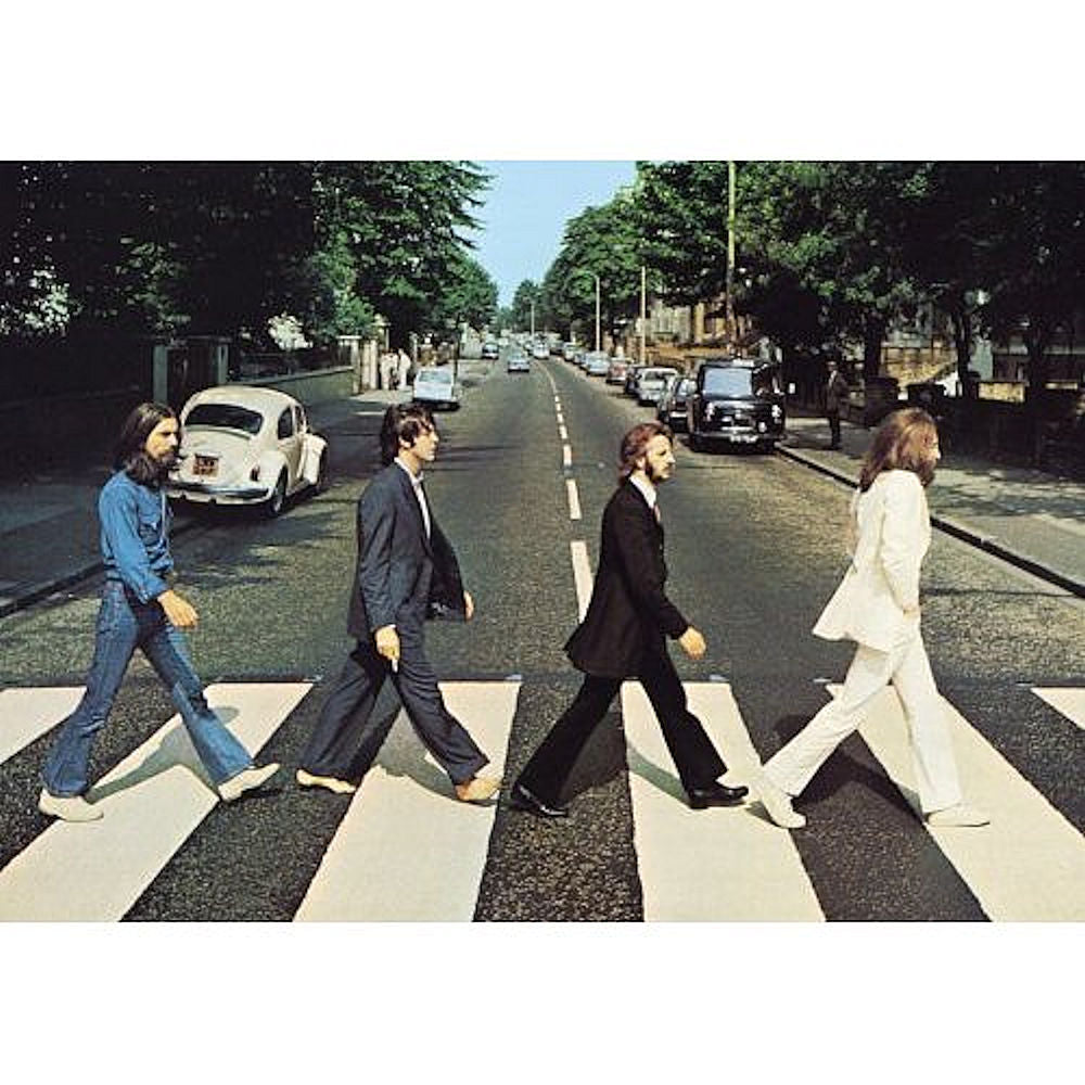 THE BEATLES ビートルズ (結成 65周年 ) - Abbey Road Crossing / ポストカード・レター 【公式 / オフィシャル】