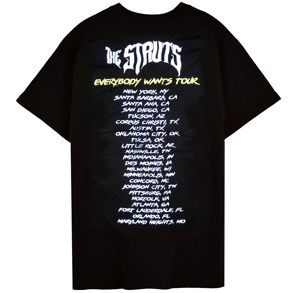 THE STRUTS ストラッツ - 【会場限定Tシャツ】EVERYBODY WANTS TOUR / バックプリントあり / Tシャツ / メンズ