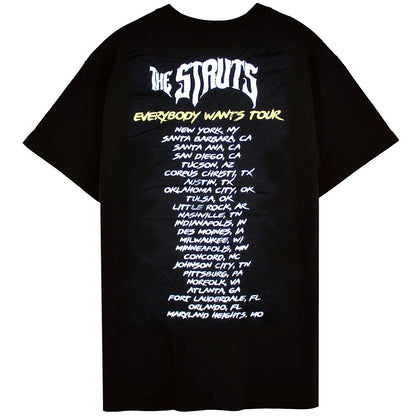 THE STRUTS ストラッツ - 【会場限定Tシャツ】EVERYBODY WANTS TOUR / バックプリントあり / Tシャツ / メンズ