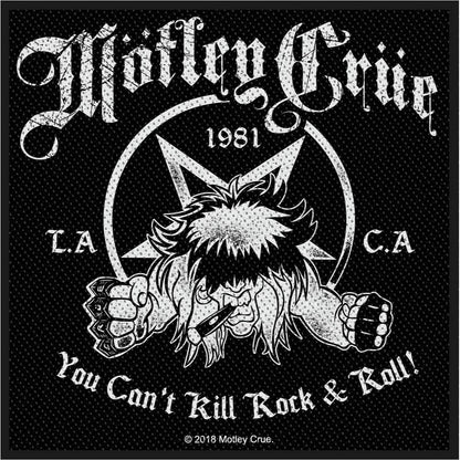 MOTLEY CRUE モトリークルー (来日 40周年 ) - You Can’t Kill Rock N Roll / ワッペン 【公式 / オフィシャル】