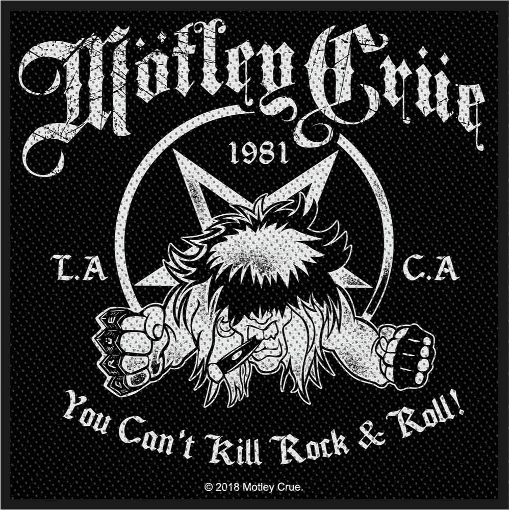 MOTLEY CRUE モトリークルー (来日 40周年 ) - You Can’t Kill Rock N Roll / ワッペン 【公式 / オフィシャル】