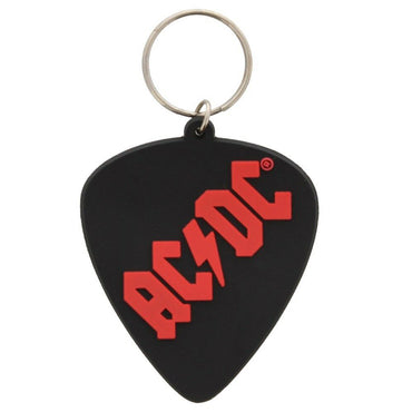 AC/DC エーシーディーシー (Back in Black 45周年 ) - PLECTRUM / ラバー・キーリング / キーホルダー